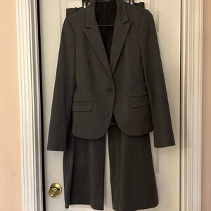 Express brand charcoal grey suit separates